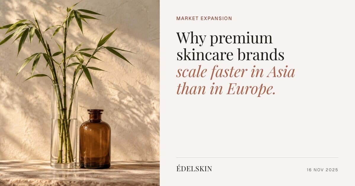 Why Premium Skincare Brands Scale Faster in Asia Than in Europe